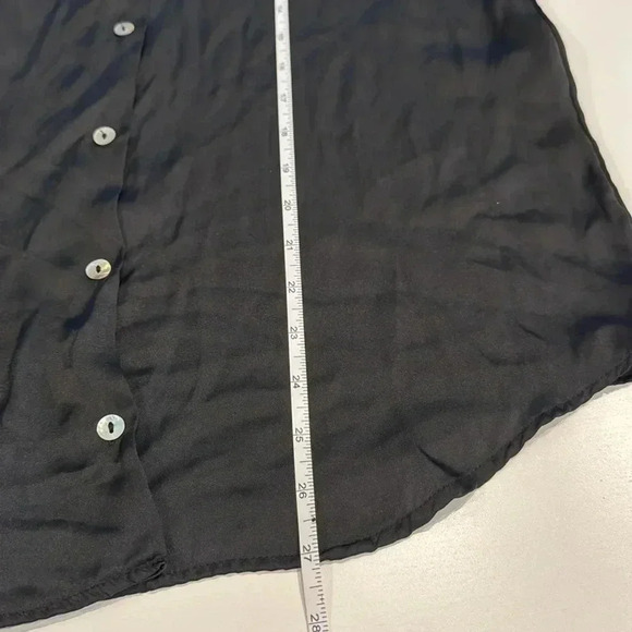 Zara Satin Button Down Blouse Size XS - Picture 6 of 6